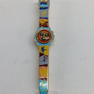 Vintage (1996) SWATCH "100 Year Anniversary" Olympics Pin Badge